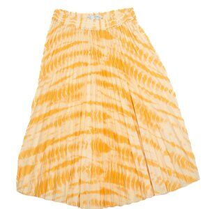 Proenza Schouler Pleated Tie Dye Skirt (Yellow)